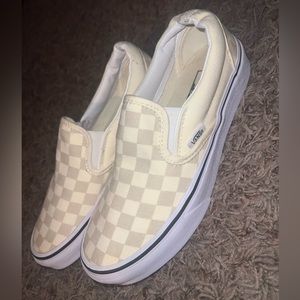 Checkered Slide On Vans WMNS 6.5